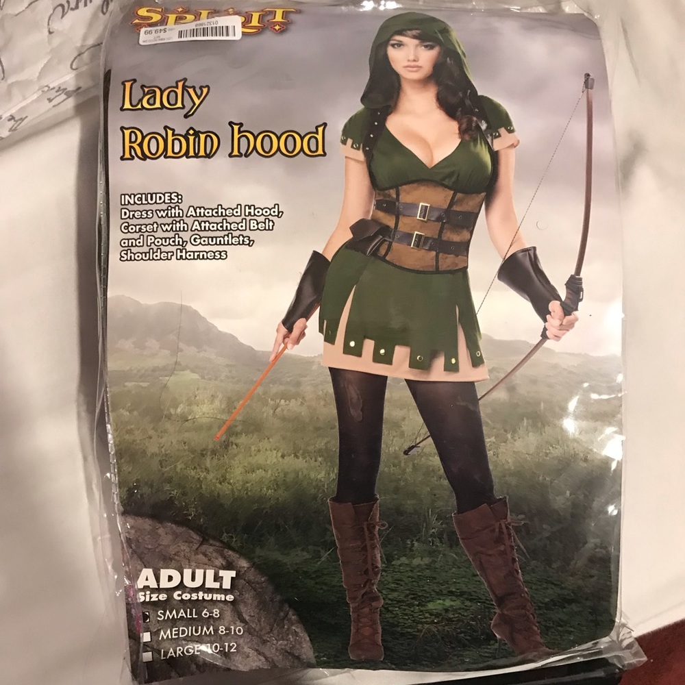 Lady Robin Hood Halloween costume small size